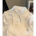 Women's Clothing High Grade White Pointed Collar Stitching Knitted Shirt Women's Long Sleeve Spring Fashionable Temperament Beautiful Small Shirt_ecoleips.com