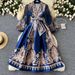 Versatile Wrap Dress With Bow Tie Waist – Elegant V-Neck Balloon Sleeve Dress For Women, Office To Evening Wear_ecoleips.com