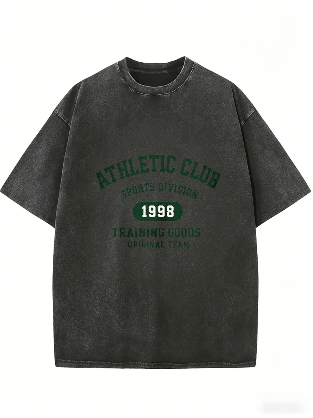 Women’s Vintage Style Oversized T-Shirt, Washed Casual Streetwear Tee For Spring & Summer_ecoleips.com