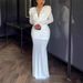 Women's Clothing New Sweet And Fresh Pile Collar High Waist Hip Dress Long Skirt_ecoleips.com