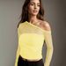 European American Autumn New Foreign Trade Mesh Splicing See-through Off-shoulder Long-sleeve T-shirt, Pure Sexy, Unique_ecoleips.com