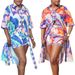 Women's Clothing Casual Printed Long Shirt And Shorts Two Piece Set Women's Fashion Outfit For Formal & Casual_ecoleips.com