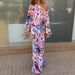 2023 Cross-Border European American Women's Fashion Autumn New Loose Printed Long-Sleeve Off-Shoulder Top And_ecoleips.com