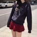 Preppy Style Red Polka Dot Midi Skirt High Waisted Slimming Tie Waist Petite Pleated New Autumn Women's Bottoms_ecoleips.com