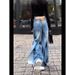 American Retro Two-way Straight-leg Jeans Women, New Trendy High-waisted Loose Slimming Wide-leg Pants For Fashionable_ecoleips.com