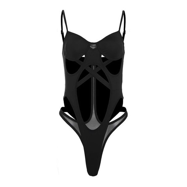 Women's New European American Style Camisole Jumpsuit, Sexy Hollow-out Design, Slim-fit And Figure-flattering Top_ecoleips.com