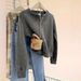 Autumn And Winter Round-neck Women's Versatile Elegant Commuter Sweater Cardigan_ecoleips.com