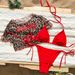 Cherry Blossom Bikini Set – Women’s 3-Piece Adjustable Swimwear With Cover-Up (Red, S-XL) – Sexy & Stylish Beach Outfit_ecoleips.com