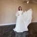 Women's Clothing Spring Fashion Palace Style White Double Chiffon Swing Princess Fairy Dress Long Dress_ecoleips.com