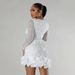 Women's Clothing Fashion Heavy Duty Hot Diamond Beading Ruffle Stitching Sexy Tight Hip Dress_ecoleips.com