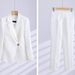 Women's Clothing High end professional pants suit white suit jacket suit fashionable business formal wear female beautician work clothes trend_ecoleips.com