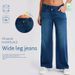 Plus-Size Crisscross Waist Jeans – High-Stretch Relaxed Fit With Cat Whisker & Monkey Pocket (Light/Deep Blue, XS-XL)_ecoleips.com