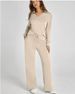 Women's Long Sleeve Drawstring Jogger Set Pure Color Casual Fall Lounge Outfit Comfortable 2 Piece Coordinated Tracksuit_ecoleips.com