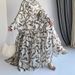 Muslim Chiffon Print Long Belted Fashionable And Elegant Dress_ecoleips.com
