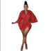 Verve 2025 Spring New Women's Ruched Sequin Sexy Fashion Dress_ecoleips.com