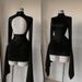 Women's Sexy Backless Mini Dress - Long Sleeve Mock Neck Bodycon Dress With Ruffle Detail, Stretchy Poly-Spandex Blend (4 Colors, XS-XXXL)_ecoleips.com