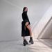 Elegant Sexy Hollowed out round Neck Slit Dress European American Style Summer New 2025 Cross Border E Commerce Women's Clothing_ecoleips.com