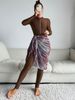 Women's Clothing Solid Color Long Sleeved Trousers Sun Protection Beach Swimwear Three Piece Swimsuit_ecoleips.com