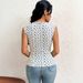 Voya European And American Style Floral Sleeveless Tank For Women With Asymmetrical Square Neckline, Waist-cinching, Side_ecoleips.com