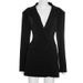 Women's New Temperament Competent Suit Deep V-neck Long Sleeve Waist_ecoleips.com