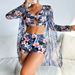 Women's Clothing Fashion Sexy High End Multi Color Printed Three Piece Bikini Bikini Women's Swimsuit_ecoleips.com