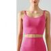 Women's Clothing U Neck Nude Back Spaghetti Strap Sports Bra Women's Shockproof Outer Wear Vest Professional Training Fitness Top Bra_ecoleips.com