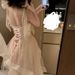 Pink Evening For Women, High-End Luxury, Niche Birthday Wedding Dress, Adult French Style, Runaway Princess Toast Dress_ecoleips.com