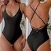 Solid One Piece Swimsuit Women Swimwear 2025 New Bikini Sexy Bodysuit Plus Size Bathing Suit Swimming Suit Maillot De Bain Femme_ecoleips.com