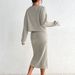 Autumn/Winter Collection: Women's Long-Sleeved Knit Strapped Jackets And Dresses_ecoleips.com