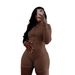 Women's Sporty Casual Two Piece Set Long Sleeved Shorts Tight Fitting Spring Summer New Best Selling_ecoleips.com