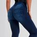 High Waisted Stretchy Denim Skinny Jeans Multi Pleat Hip Lifting Casual Fashion Cotton Blend Spring/Autumn Collection_ecoleips.com