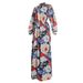 Women's Clothing Plus Size Clothes Elegant Printed Plus Size Office Dress For Women - Flowy Long Sleeve Midi Dress With Ethnic_ecoleips.com