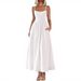 2026 European And American Foreign Trade Cross-border Women's Clothing Bestseller: Spaghetti Strap Pleated Tank_ecoleips.com