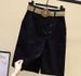 High Waist Wide Leg Skort for Women Elastic Waistband Summer A-Line Flowy Korean Style Casual Skirt-Pants_ecoleips.com