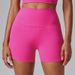 vvcx 2025s Brushed Naked Feel Yoga Three-Quarter Quick-Dry Tight Sports Shorts Women Butt-Lifting Running Training Fitness Pants_ecoleips.com