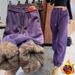 Chenille Fleece-Lined Thickened Autumn Winter New Versatile Internet Celebrity Hot Style Jogger Casual Harem Pants_ecoleips.com