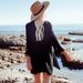 Women's Chiffon Beach Cover Up - Lightweight Sun Protection Kimono Cardigan, Bikini Swimsuit Wrap, Vacation Resort Wear_ecoleips.com