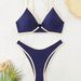 Women's Clothing Color Halter Neck Sexy Swimsuit Female Beach Swimsuit Bikini Suit_ecoleips.com
