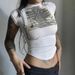New European American Summer Street Hip-hop Trendy Crop Top With Abstract Print, Slim Fit And Versatile Short T-shirt_ecoleips.com