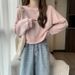 Real Shot Thickened Fleece-lined Short Sweatshirt Suitable Spring, Autumn, And Winter, Made Of Silver Fox Fleece,_ecoleips.com