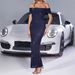 Women's Clothing Fashion Temperament Dress Mesh Silver One Shoulder Short Sleeved Dress_ecoleips.com