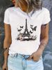 Summer European And American Cross-border Foreign Trade Plus-size T-shirt, Round-neck Casual Loose-fitting Short-sleeve_ecoleips.com