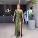 Verve 2025 Spring Fashion Evening Elegant Socialite Waist-Cinching Slim Fit Long Dress For Women_ecoleips.com