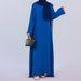 New Hot Sale Solid Color Casual Loose Elegant Dress Robe_ecoleips.com