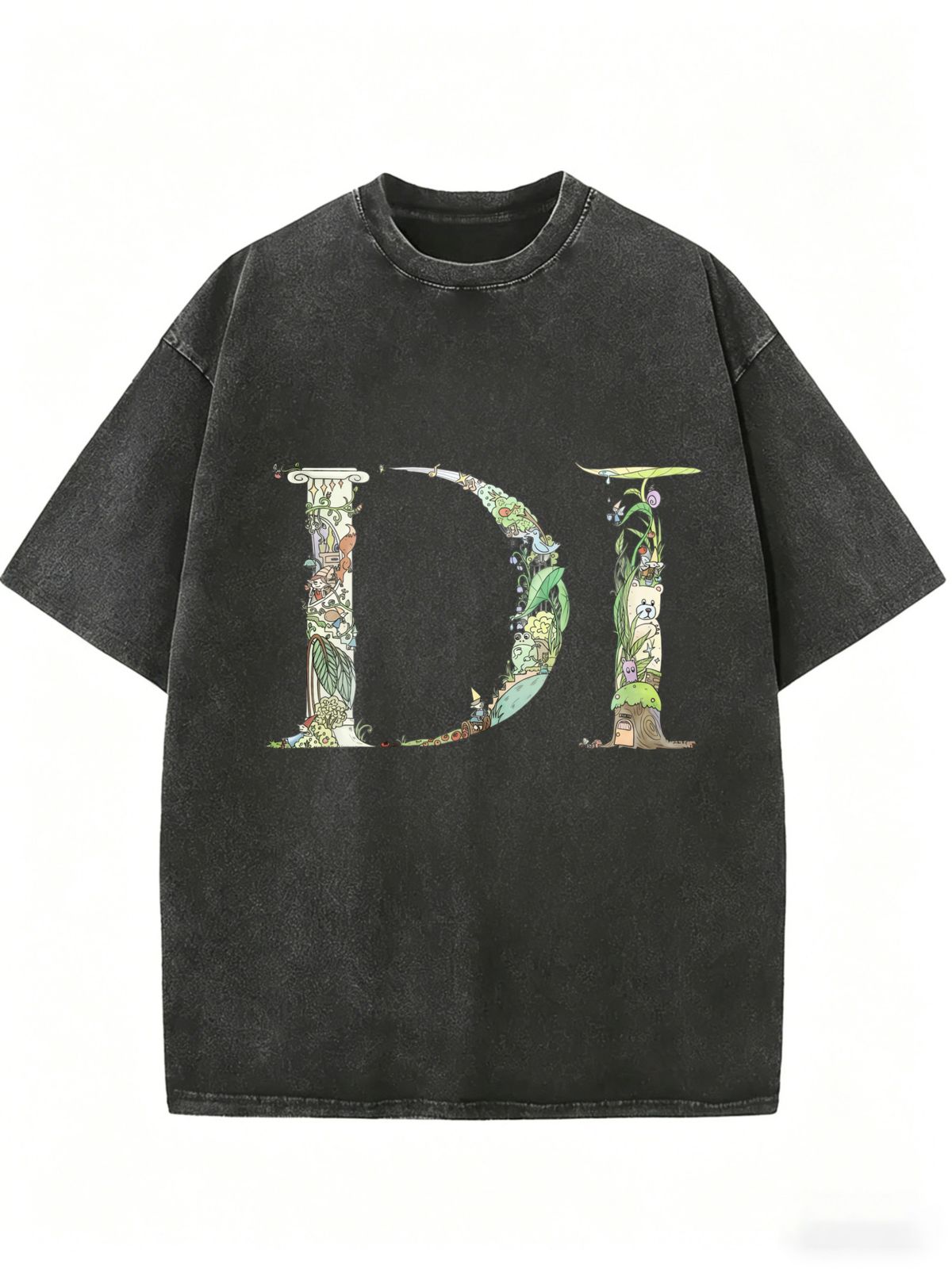 Women's Washed Cotton Blend Tee, Relaxed Fit Short Sleeve Casual Everyday T-Shirt_ecoleips.com