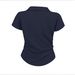 Slim Fit Polo Shirt Short Sleeve Breathable Stylish Embroidered Knight Design for Men And Women_ecoleips.com