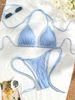 Women's Clothing Specialty Fabric Two Piece Bikini Set With Laces Regular Fit For Spring/Autumn/Summer Sexy Vacation Style Available_ecoleips.com