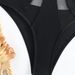 Aria Basics Trendy Sexy European And American Cross-border Bikini, Popular On , Black Mesh Patchwork Backless Swimsuit For_ecoleips.com