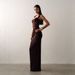 Women's Clothing Vietnamese Niche Design Thai Boutique Sexy Lace Square Neck A-Line Slimming Dress For Brides And Bridesmaids_ecoleips.com