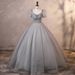 Women's Clothing Evening Dress Long High End Stage Puffy Skirt Vocal Art Exam Dress Annual Meeting Host Dress_ecoleips.com